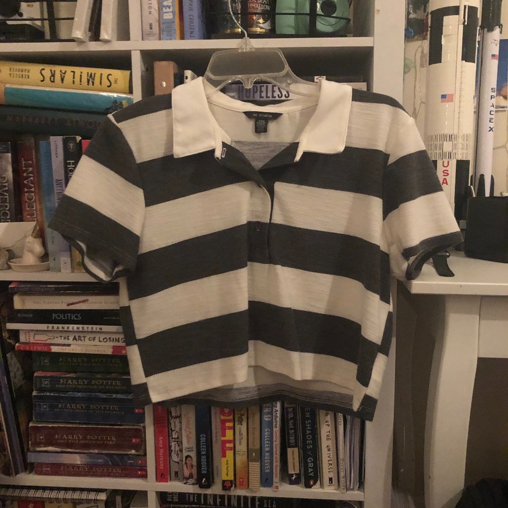 American Eagle Cropped Polo